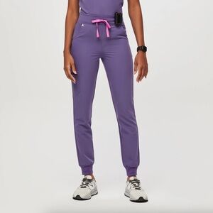 FIGS | High-Waisted Zamora Jogger Scrub Pants — Amethyst